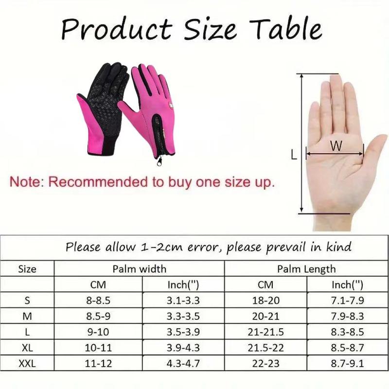 Women's Winter Cycling Gloves, 1 Pair Touch Screen Waterproof Warm Gloves, Outdoor Sports Gloves for Cycling, Skiing, Snowboarding, Hiking, Camping