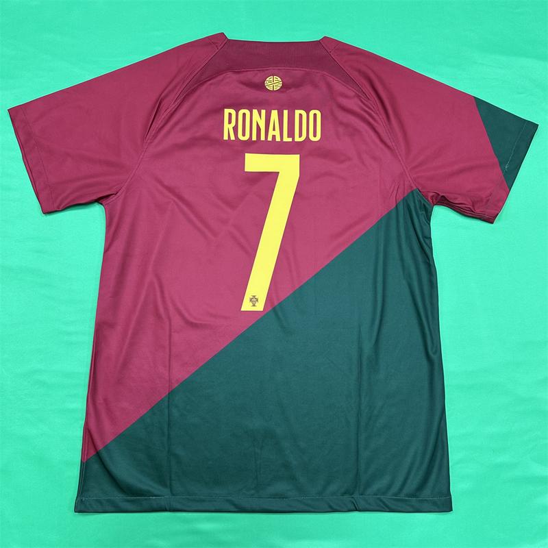 Nike Euro 2024 Portugal Away Cristiano Ronaldo No.7 Short Sleeve soccer Jersey