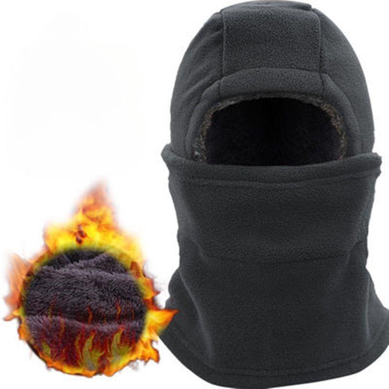 Three-in-One Winter Outdoor Warm Mask: Windproof Head Cover, Earmuffs, and Wool Thickened Warm Windproof Cold Protection