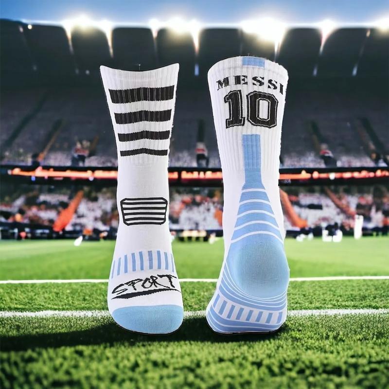 Lightweight Football Socks - Quick-Drying, Durable Crew Socks - Designed for Ultimate Comfort and Performance in Basketball Soccer Sports