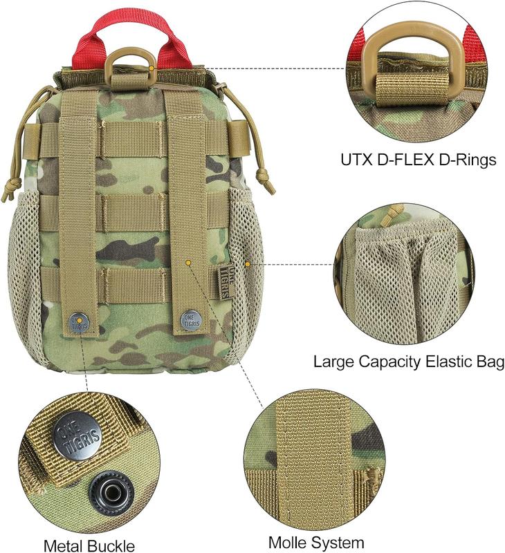 OneTigris Molle Pouch, Large Outdoor Empty Molle Pouch Bag Waist Bag - EMP01