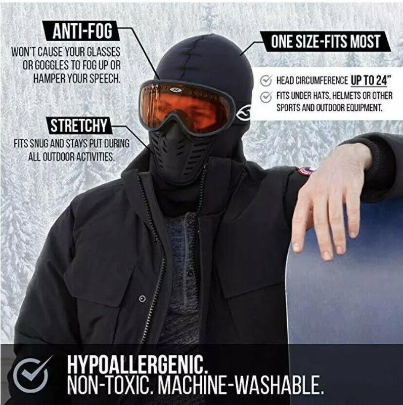 Winter Balaclava Face Mask Cold Weather Windproof Fleece Ski Ninja Full Mask