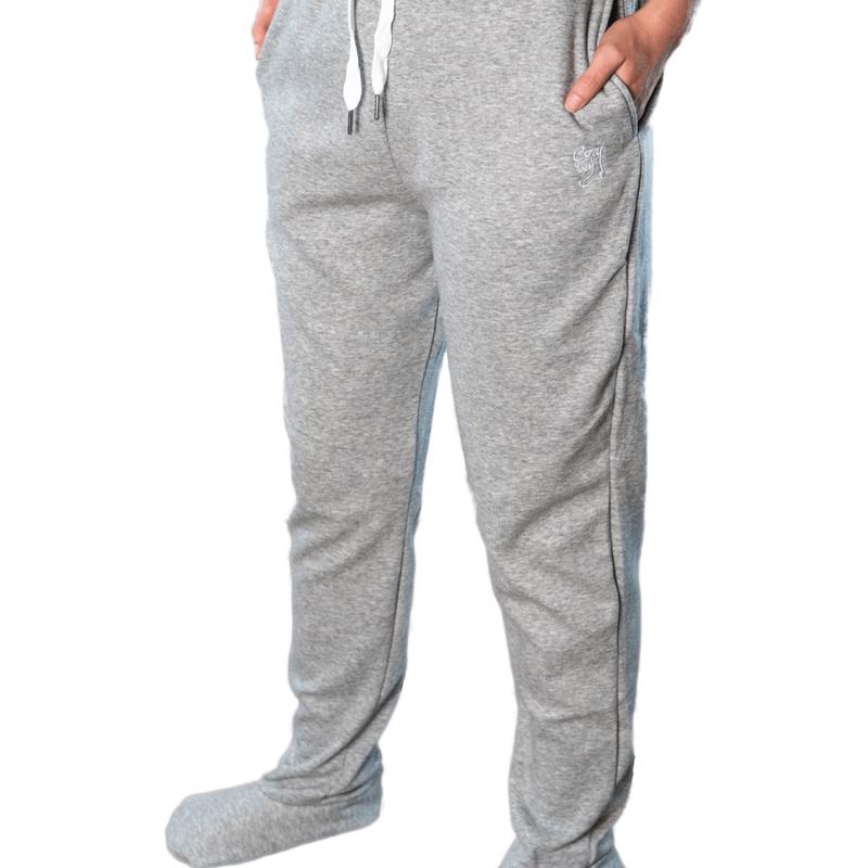 Sherpa Lined Footed Sweatpants Unisex Breathable Comfortable