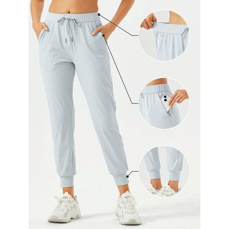 Women's Joggers Pants Pockets Drawstring Running Sweatpants For Women Lounge Workout Jogging