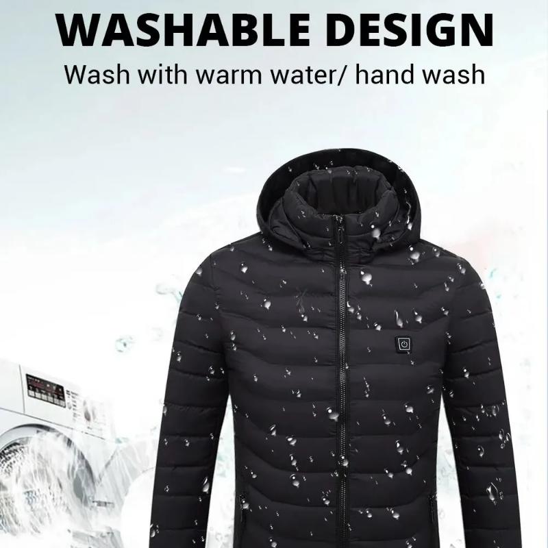 21 Areas Heated Jacket Men Women Warm Vest USB Self Heating Women Coat Ski Camping Hiking Winter Cotton Clothes Washed Hot Sale