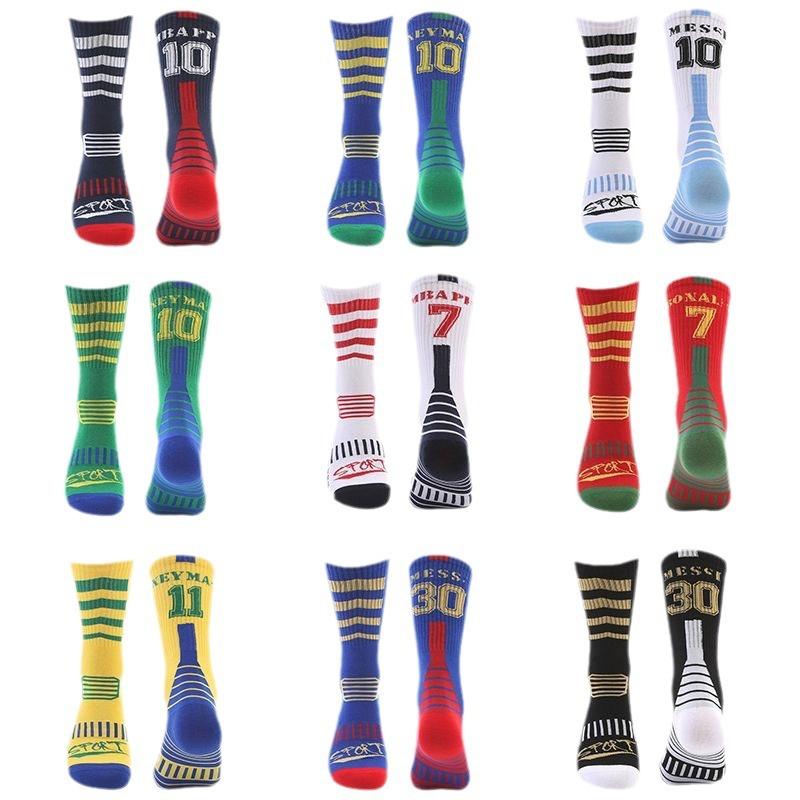 Lightweight Football Socks - Quick-Drying, Durable Crew Socks - Designed for Ultimate Comfort and Performance in Basketball Soccer Sports