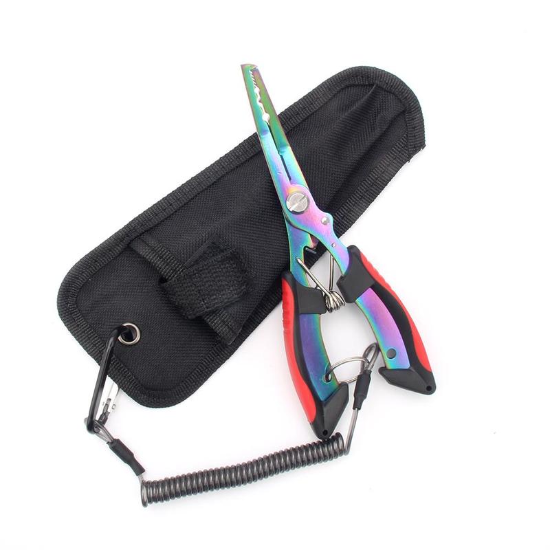 Fishing Pliers with Storage Bag, 1 Set Multifunctional Stainless Steel Hook Remover, Portable Fishing Tool Kit for Outdoor, Christmas Gift