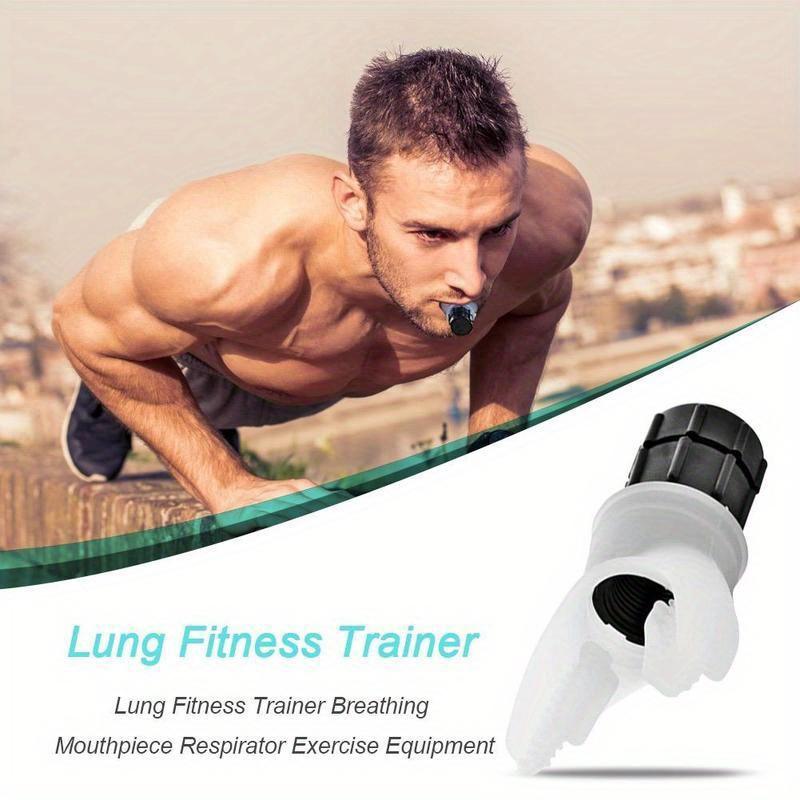 Portable Breathing Exercise Device for Lungs, Abdominal Breathing Trainer, Running Mouthpiece, Portable and Easy to Clean