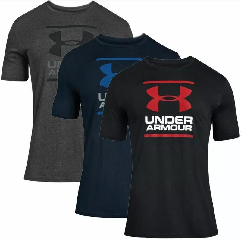 Men's Under Armour T-Shirt GI Foundation Logo Sports T-Shirt Top  Menswear, Daily Cotton, Cheap Brand Clothing