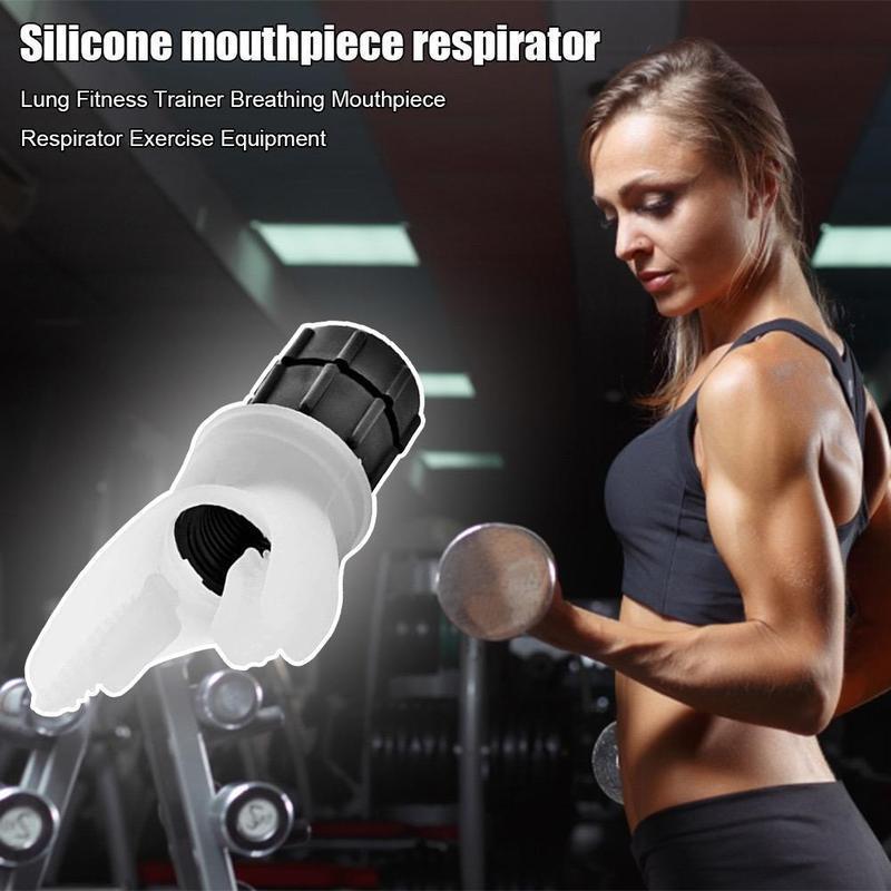 Portable Breathing Exercise Device for Lungs, Abdominal Breathing Trainer, Running Mouthpiece, Portable and Easy to Clean