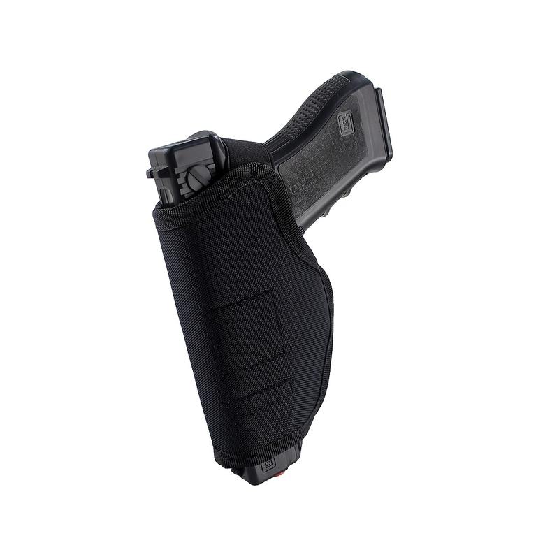 IWB Concealed Folding Holster Classic Black Set - Compact and Sub-Compact Pistol Holder with Safety Hook and Loop Closure Ideal for Hunting and Fishing