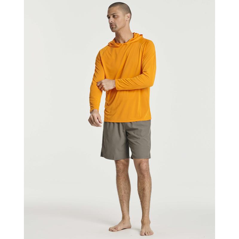 Real Essentials 3 Pack: Men's Rash Guard Hoodie Sweatshirt Sun Protection UPF Fishing Shirt (Available in Big & Tall)