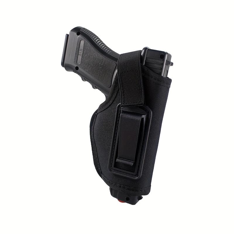 IWB Concealed Folding Holster Classic Black Set - Compact and Sub-Compact Pistol Holder with Safety Hook and Loop Closure Ideal for Hunting and Fishing