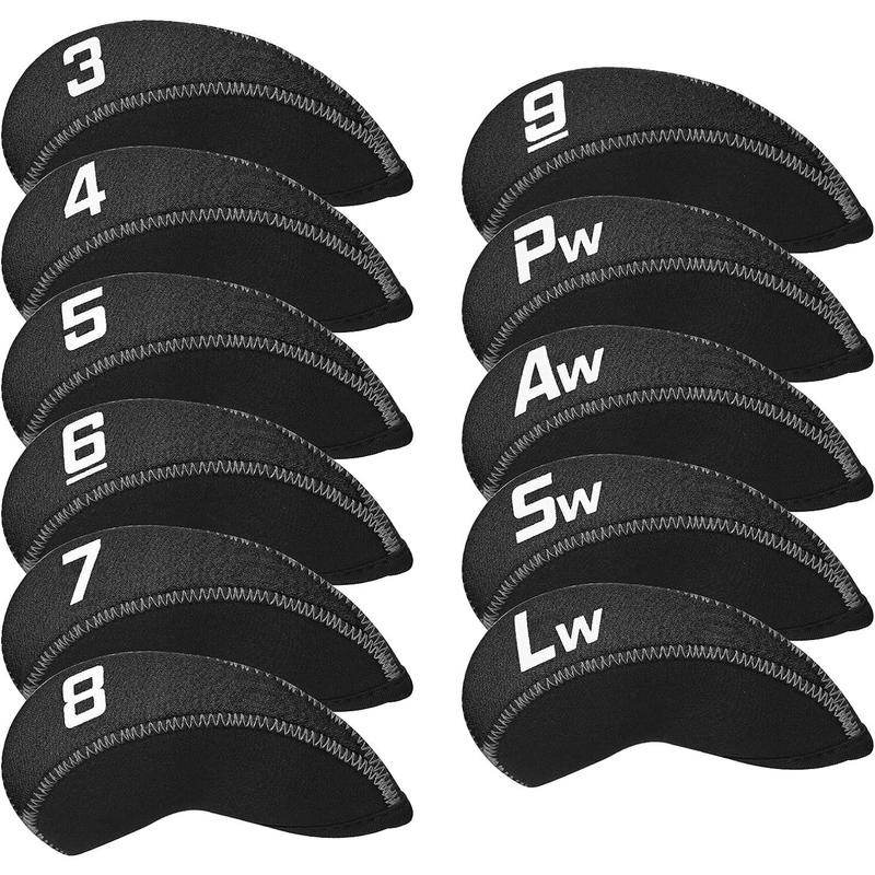 Golf 11count Set Neoprene Iron Headcover Set with Large No. for All Brands Callaway,Ping,Taylormade,Cobra Etc.