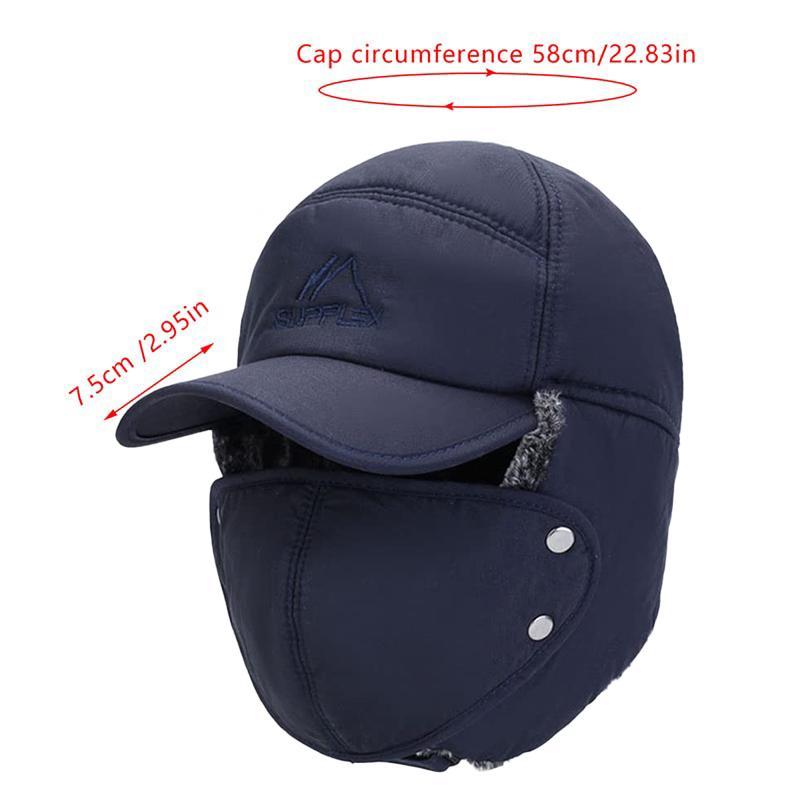 Winter Warm Hat, Soft Warm Hat for Men, Windproof Ear Cover Hat, Outdoor Sports Hat for Cold Weather, Sports & Outdoor Clothes Accessories, Christmas Gift