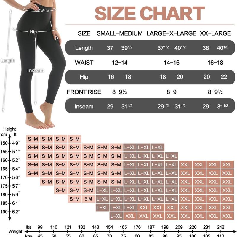 [PACK OF 3 & 4] Buttery Soft Leggings for Women High Waisted No See-Through Tummy Control Soft Yoga Pants Workout Athletic Running Leggings