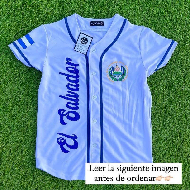 El Salvador Jersey Baseball Unisex for Men and Women - Long Sleeve, Quick Dry Material