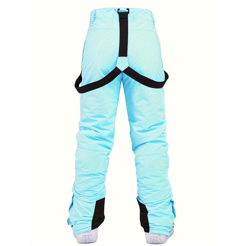 Women's Winter Outdoors One-Piece Ski Pants, Windproof, Waterproof and Warm Thickened Snowboard Pants, Women's Sportswear