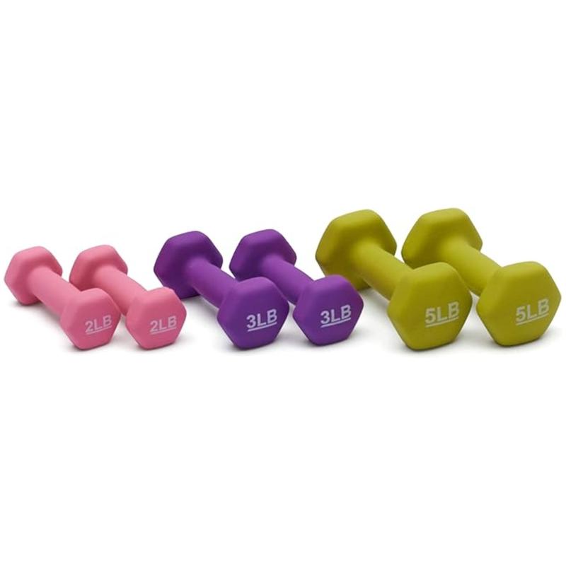 Easy Grip Workout Dumbbell Neoprene Coated Various Sets and Weights Available