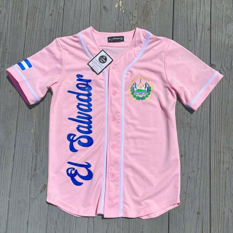 El Salvador Jersey Baseball Unisex for Men and Women - Long Sleeve, Quick Dry Material