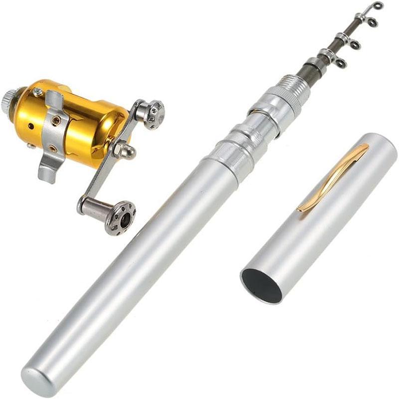 Portable Mini Fishing Rod, Outdoor Ice Fishing Rod, Pocket Pole Fishing Rod, Fishing Accessories For Outdoor Fishing, Christmas Gift