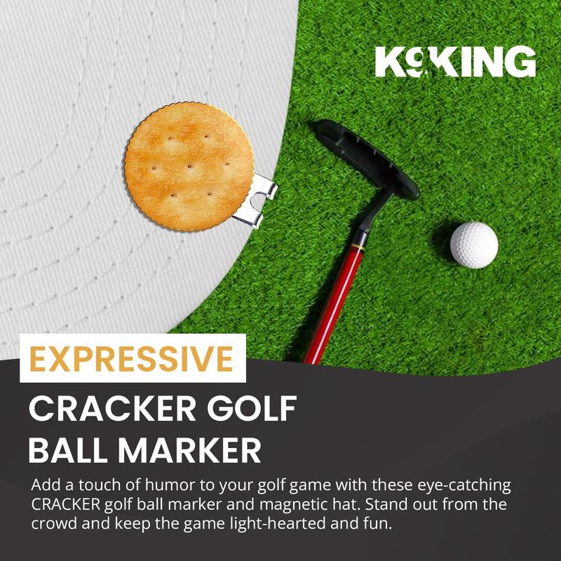 K9King Ultimate Cracker Golf Ball Marker with Magnetic Golf Hat Clip | Golf Ball Marker Set | Premium Accessories for Enhanced Golfing Fun and Funny Golf Gifts for Men Women Golfers