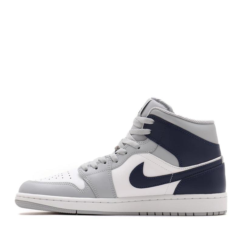 Nike Air Jordan 1 Mid Wolf Grey Midnight Navy DQ8426-104 Men's Fashion Sneaker New