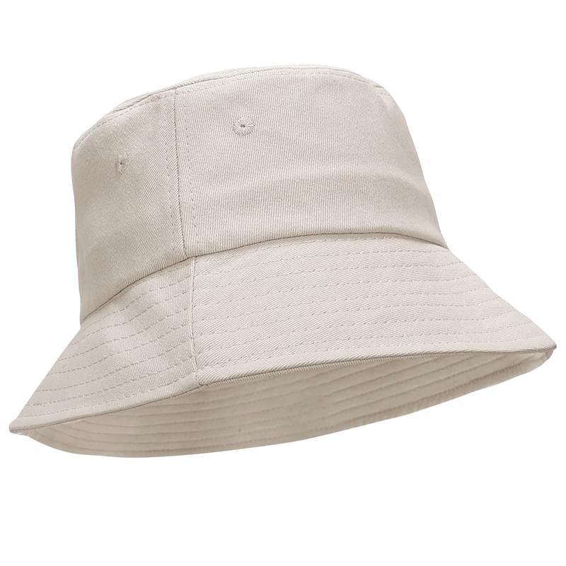 Bucket Hat Cap Cotton Fishing Boonie Brim Visor Sun Summer Men Women Camping