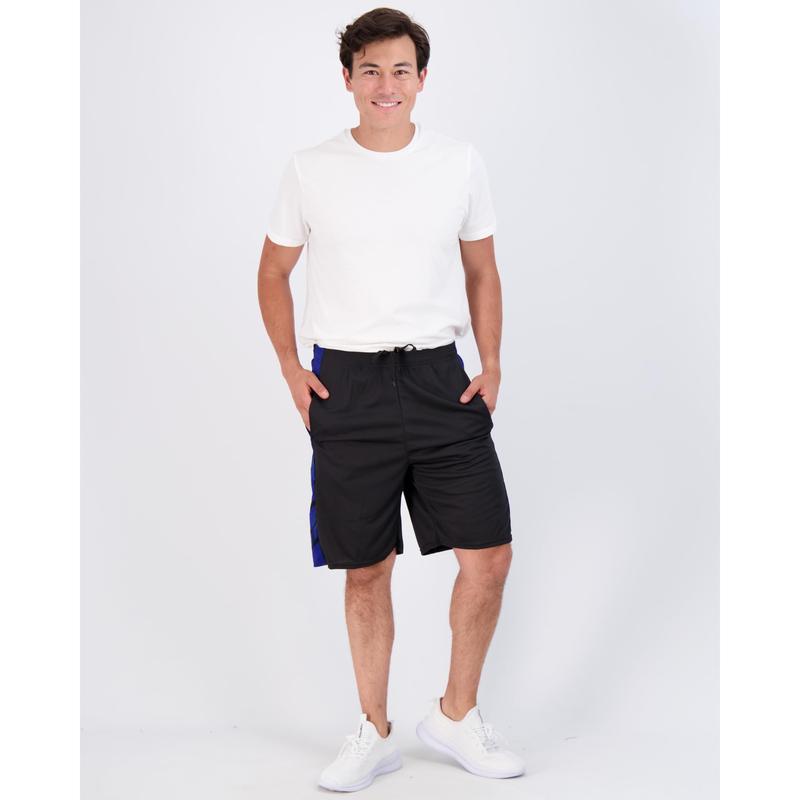 Real Essentials 3 Pack: Men's Mesh Athletic Performance Gym Shorts with Pockets (S-3X)