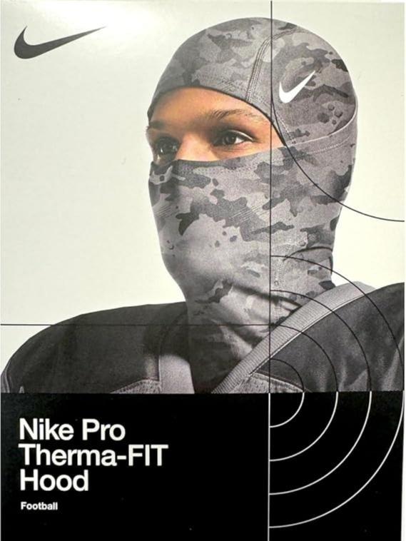 Nike Pro Therma-Fit Hyperwarm Hood, Balaclava (Grey Camo) - Unisex