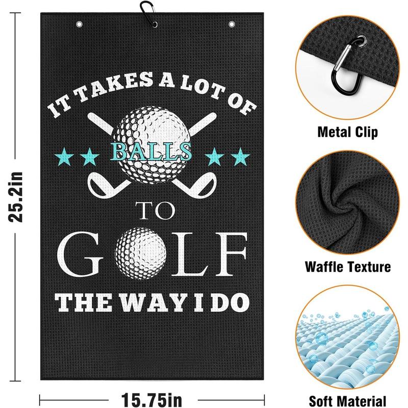 Golf Gifts for Men, Golf Accessories for Men Dad Husband, Stocking Stuffers for Men Adults, White Elephant Gifts for Golf Fan, Funny Golf Towel Gifts for Christmas Birthday Valentines Day Fathers Day