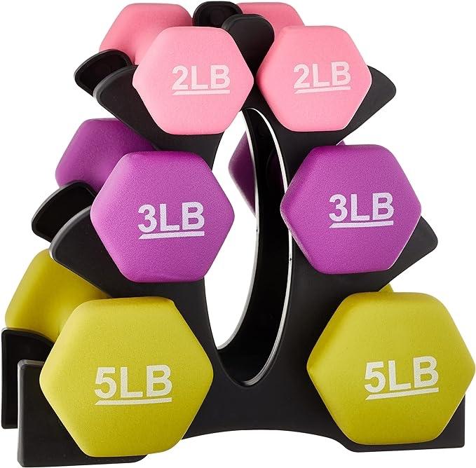 Easy Grip Workout Dumbbell Neoprene Coated Various Sets and Weights Available