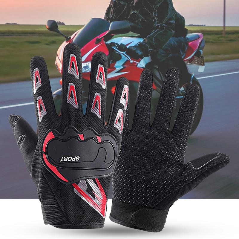 1 Pair Sport Gloves Full Fingers Non-slip Fastener Tape Unisex High Stretch Fishing Gloves for Outdoor Fitness Training Riding