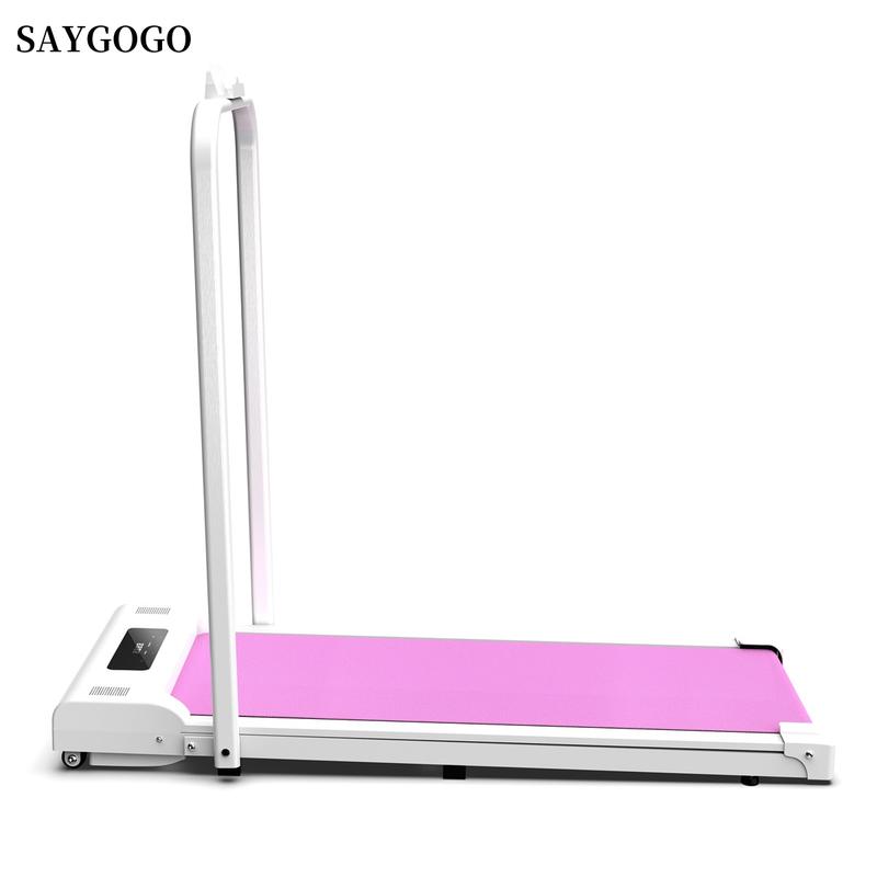 [SAYGOGO] Handheld Treadmill Walking Pad, 2.5HP Under Desk Treadmill with Remote Control & LED Display, Quiet Desk Treadmill for Compact Space, Portable Walking Pad for Home Office Use