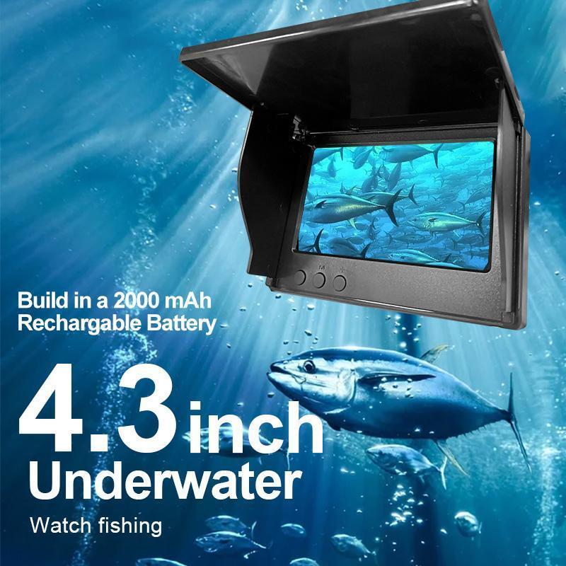 Underwater Fishing, Fish Finder with 4.3Inch Screen and Waterproof Camera, Fall GiftsUnderwater Fish Finder, Fishing Equipment,Fishing Stuff,Christmas Gift(30M)  fishinglife