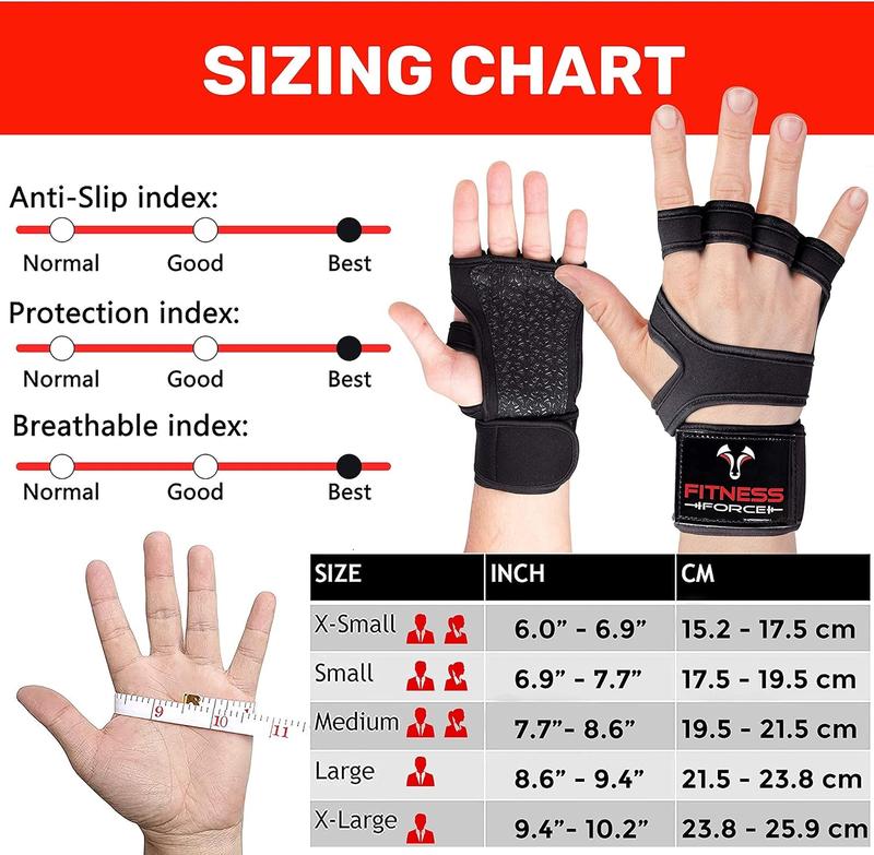 Ventilated Gym Gloves for Men with Built-In Wrist Support for Workouts Weightlifting Gloves Workout Gloves for Women