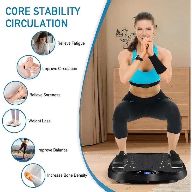 Vibration Plate Fitness Platform Exercise Machine for Full Body Workout  Suitable for men and women, comfortable