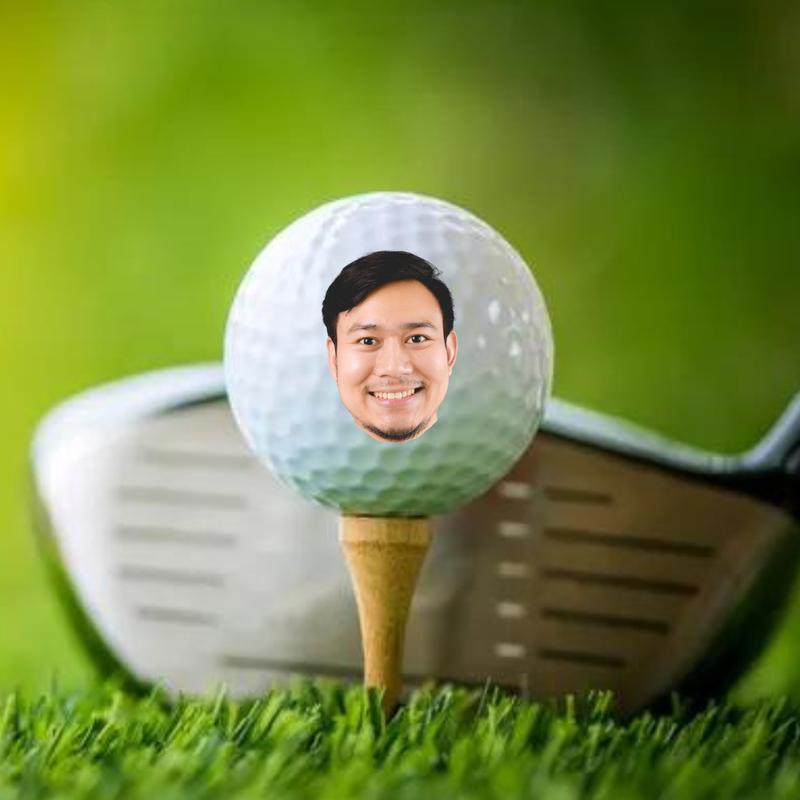 Golf Ball With Face (Send Picture through TikTok Messenger After Purchase with Photo)