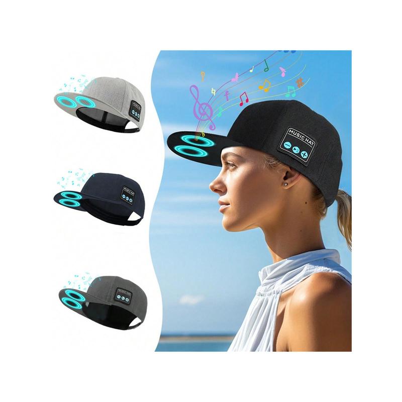 Wireless Bluetooth Baseball Cap With Wireless Speaker Adjustable, Rechargeable Speaker Hat, Smart Speakerphone Cap Built-In Microphone For Outdoor Sports, Cable-Free Exercise Headwear