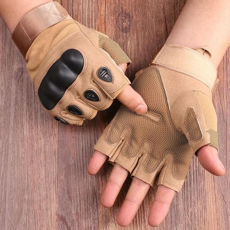 Half Finger Tactical Gloves, 1 Pair Outdoor Sports Gloves, Breathable Comfortable Gloves for Shooting, Cycling, Running, Hiking, Camping, Fishing