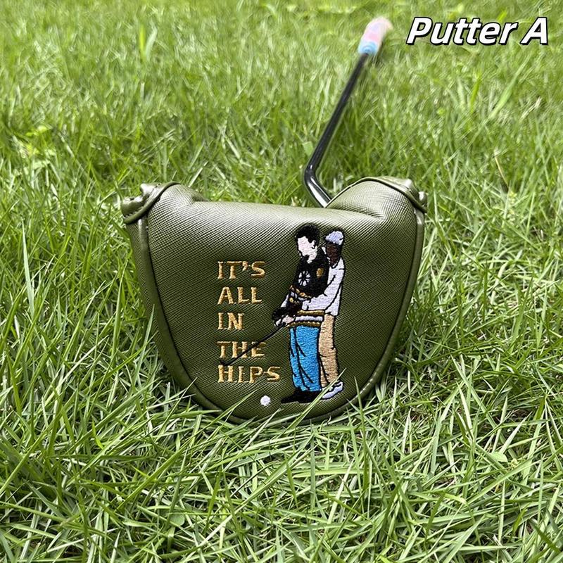 Creative Golf Putter Cover, 1 Count Half Circle Design Golf Club Cover, Golf Accessories for Men & Women, Golf Putters Cover for Golf Enthusiasts