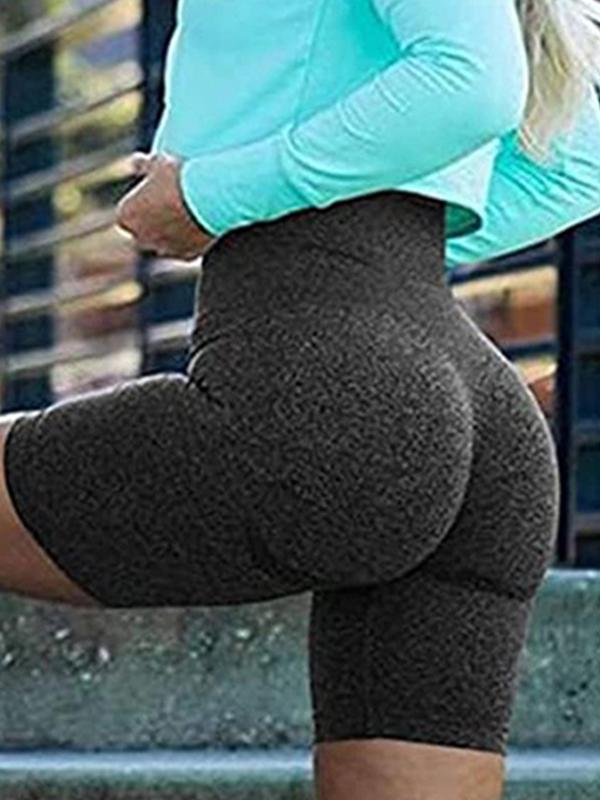 Women's High Waist Workout Shorts Butt Lifting Tummy Control Ruched Booty Smile Yoga Short Pants sports flexible