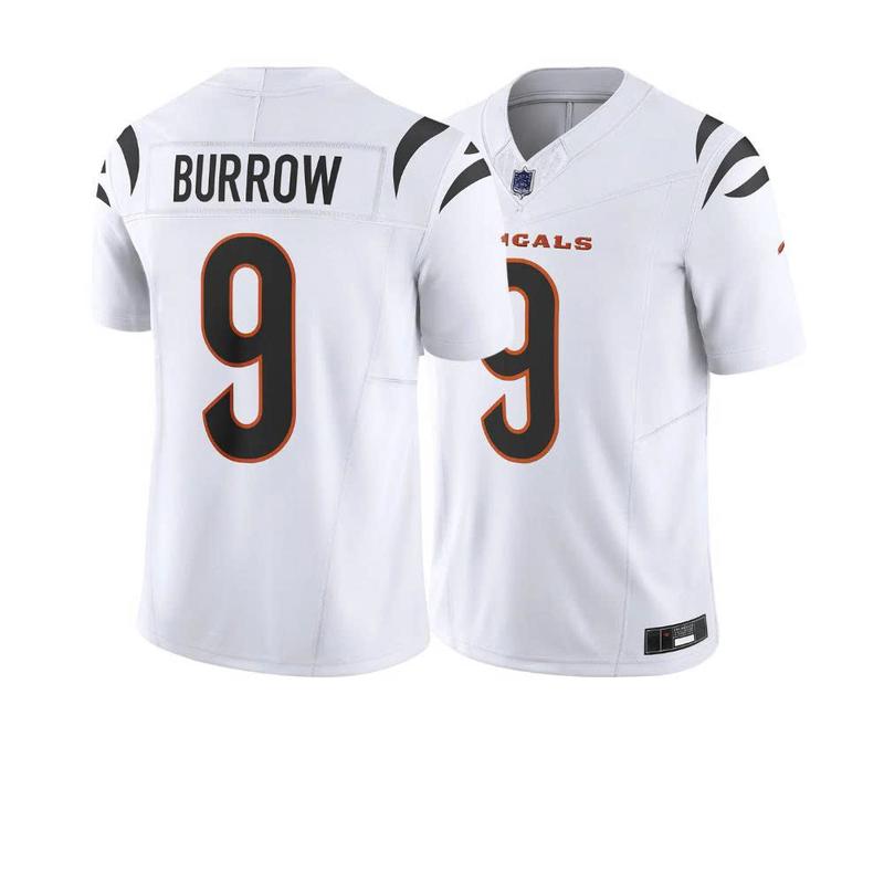 Burroww Cincinnatii Bengalss Men's NFLL Limited Football Jersey, home jersey, fan football jersey sports merchandise, gift for him, gift for birthday