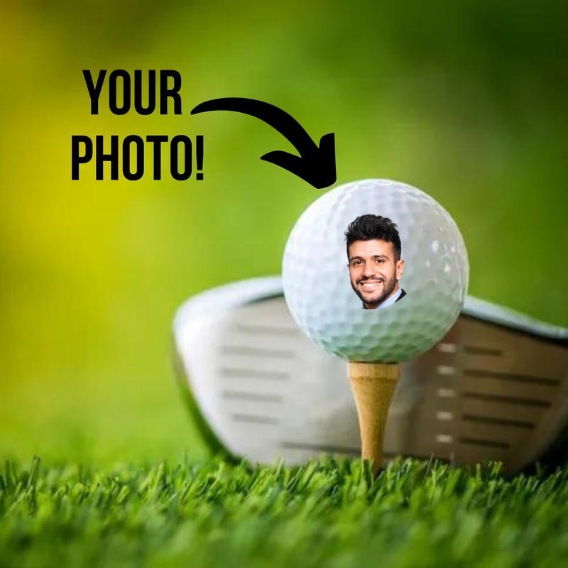 Golf Ball With Face (Send Picture through TikTok Messenger After Purchase with Photo)