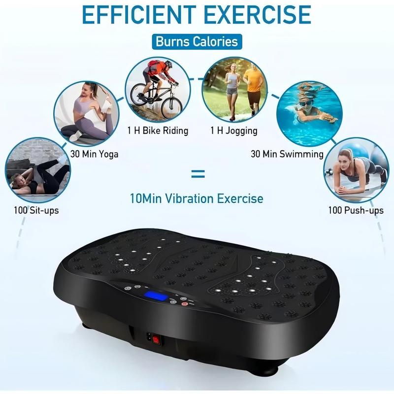 Vibration Plate Fitness Platform Exercise Machine for Full Body Workout  Suitable for men and women, comfortable