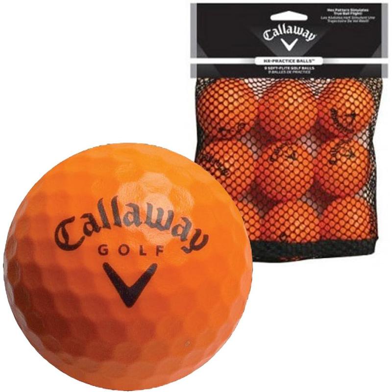 Callaway HX Soft-Flight Foam Practice Golf Balls, Orange, 9 Pack Callaway