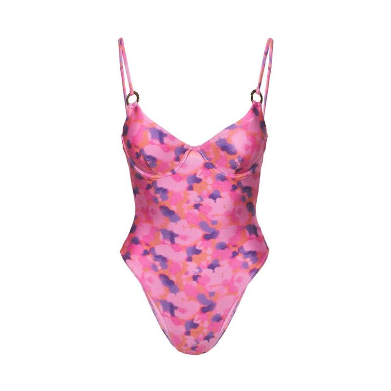 Birdie One Piece Purple Floral