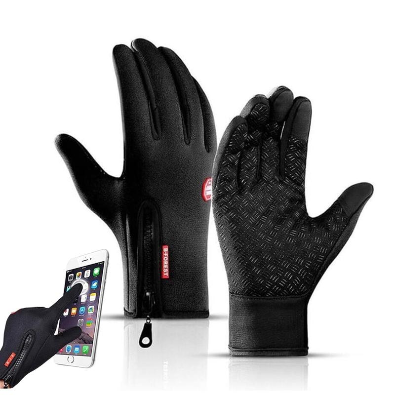 Men Women Winter Touch Screen Gloves Windproof for Cycling, Driving Telefingers Technology Thermal Insulation Non-Slip Silicone Gel Adjustable Fit