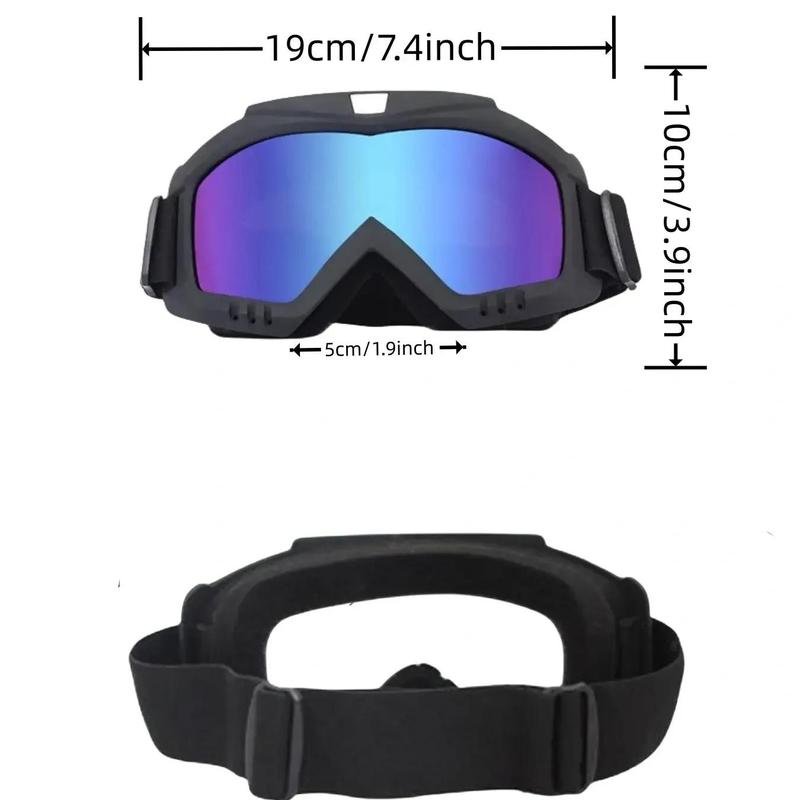 Off-road Vehicle Goggles, Anti-fog Windproof Motorcycle Goggles for Women & Men, Dustproof Goggles for Cycling Ski Car Racing