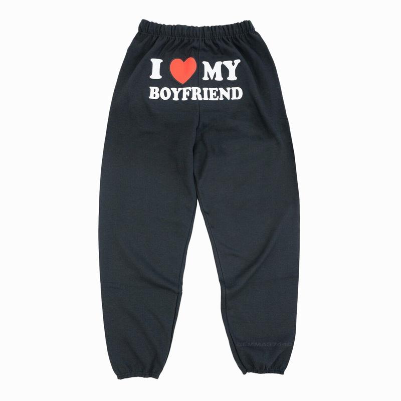 I Love My Boyfriend Sweatpants | Original Seller Heart My Boyfriend